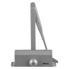 Side view of the Briton 121ce overhead door closer en3 showing the main body and arm in grey finish