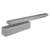 Silver Briton 2320bt overhead door closer side arm EN2 4 shown from an angled view