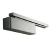 angled view of the briton 2320bts overhead door closer softline showing its slim metal body and arm