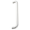 Br300Pullh Briton Pull Handle 300Mm Angled in silver metal shown against a white background