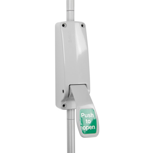 Br372Ese Briton 372 Single Door Emergency Pushpad Angled Alt