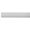 Straight grey bar from the briton 376 single door panic bar with bolt shown on white background