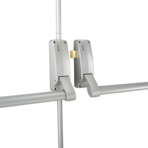 Briton 377 Double Door Panic Bar With Latch And Bolt Front Main