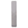 briton finger plate showing front view of rectangular metal plate with six screw holes