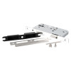 Br542060Ss Briton Sashlock 72Mm Contents showing metal lock body, strike plates and screws on white background