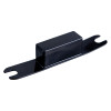 Black Briton 72mm latch part shown on a white background with a rectangular raised section in the centre