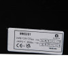 Label showing technical specifications for briton 996 hold open free swing door closer en3 with voltage and current details