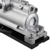 Closeup view of the internal mechanism of the briton 996 hold open free swing door closer en5 showing metal parts