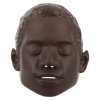 Brayden Manikin dark skin face close-up showing front view with closed eyes and neutral expression