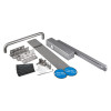 briton fire door kit pull handle with br2320bt showing handles, hinges, screws, plates, and fire door keep shut signs