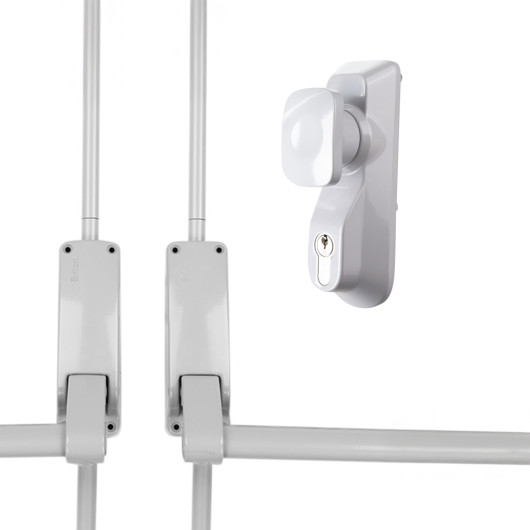 Brdpbb Br1413Ke Briton Double Door Panic Bar With Bolts And Briton 1413Ke Group