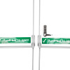 briton double door panic bar set with mechanical code lock shown from the front with push bar and keypad lock visible