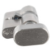 Close-up of the turn part of a briton euro profile cylinder turn showing the metal finish and shape