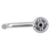 Back view of briton grade 4 rtd lever on rose handle pair showing the mounting side and lever detail