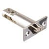 Close-up of Briton 9160 Push Button Mechanical Lock Components A showing metal latch bolt and fixing plate