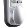 Close-up image of the silver Briton 9160 Push Button Mechanical Lock Knob showing buttons and knob detail