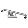briton 4700 pull handle d shaped with fixing kit shown with screws and mounting parts on a white background