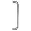 Brphd322 Briton 4700 D pull handle 300mm 22mm front view showing stainless steel finish