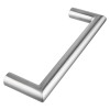 briton mitred pull handle 20mm 200mm shown at an angled view with a smooth metallic finish