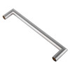 briton 4700 mitred pull handle shown at an angled view with a smooth metallic finish