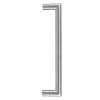 Front view of the briton 4700 mitred pull handle showing its clean metal finish and right angle design