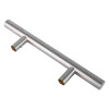 briton 4700 pillar pull handle shown at an angled view with brushed metal finish and two fixing points