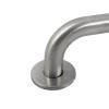 briton 4700 pull handle rose shown from an angled close-up view with a brushed metal finish