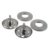 briton 4700 pull handle roses 22mm kit showing two metal roses and two round plates on a white background