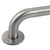 Close-up of the Briton 4700 pull handle showing the curved metal handle and circular mounting plate with door handle visible