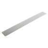 angled view of a briton 4700 plain radius plush plate measuring 675mm in a plain finish