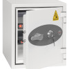 phoenix battery titan 1280 series key lock with front door ajar showing key in lock and handle visible