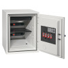 phoenix battery titan 1280 series key lock with the door open showing shelves and key slots inside