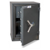 firesec 1060 size 2 showing the safe door open revealing internal locking bolts and inner compartment with key