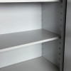Interior shelf of burton firesec 60 size 4 fire security safe showing metal shelves supports and flat surface