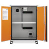 large basic cemo lockex with open empty front showing inner shelves and ventilation fans