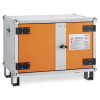 small basic cemo lockex shown at an angled view with the orange door closed and handle in the centre