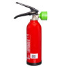 Back view of Cfmm0 5L Ceasefire Multi Max L Ion Fire Extiguisher showing red cylinder with black handle and green nozzle