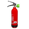 Back view of Cfmm1L Ceasefire Multi Max L Ion Fire Extinguisher 1L showing red cylinder with black base and green nozzle cap