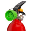 Close-up image of the Cfmm1L Ceasefire Multi Max L Ion Fire Extinguisher 1L nozzle showing the green spray head and pressure gauge