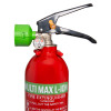 Close-up of Cfmm1L Ceasefire Multi Max L Ion Fire Extinguisher 1L showing top handle, pressure gauge and green nozzle