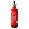 Red Cfmm2 Multimax 2L L Ion fire extinguisher side view showing label and nozzle details
