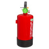 Image of the Cfmm3L Ceasefire Multi Max L Ion Fire Extinguisher 3L showing the side view with red body and green nozzle cap