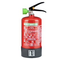 Cfmm3L Multimax 3L L Ion Fire Extinguisher showing front view with red body, green nozzle and black base