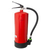 Image showing the back of a Cfmm6 Multimax 6L L Ion Fire Extinguisher with a red body and attached black hose