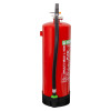 Side view of the red Cfmm9L Ceasefire Multi Max L Ion Fire Extinguisher 9L showing hose and label details