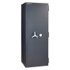 Chubbsafes Duoguard 300 safe shown from an angled view with a three-spoke handle and dial lock