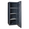 Chubbsafes Duoguard 300 safe with door open showing empty interior and shelves