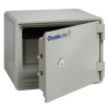 chubbsafes executive 15 safe with its door ajar showing the empty interior