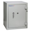 Chubbsafes executive 65 safe shown from an angled view with a visible handle and lock mechanism
