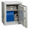 chubbsafes executive 65 safe with the door open showing organised files and storage boxes inside